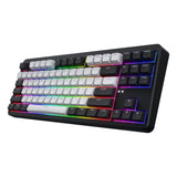 Hator rockfall 3 tkl wireless rgb mechanisch gaming toetsenbord (zwart, us lay-out (qwerty), 80% (tkl), rgb, pbt keycaps, hotswap, 2.4 ghz bluetooth usb-c)