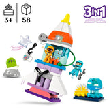 Lego Duplo – 3-in-1-Weltraumabenteuer-Konstruktionsspielzeug (10422)