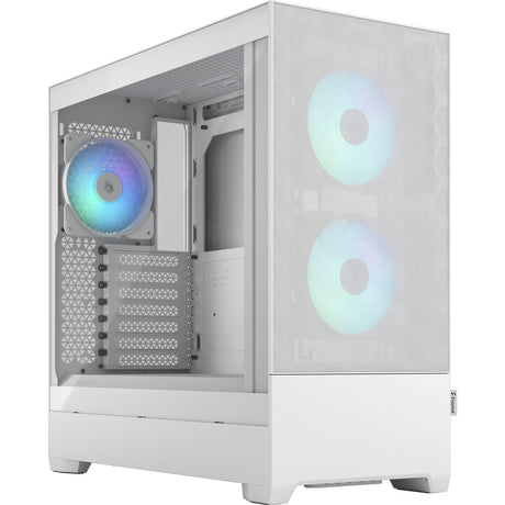 Fractal Design Pop Air RGB Midi-Tower-Gehäuse (weiß | 2x USB-A | RGB | gehärtetes Glas)
