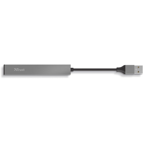 Trust Halyx Aluminium 4-Port Mini-USB-Hub USB-Hub (Aluminium)