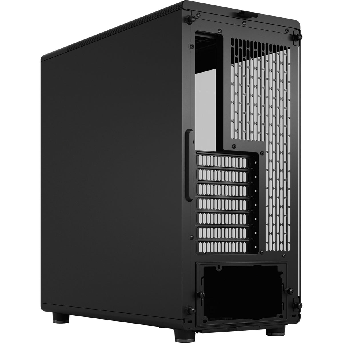 Fractal Design North – Momentum Edition Midi-Tower-Gehäuse (schwarze Holzfarbe | 2x USB-A | 1x USB-C | gehärtetes Glas)