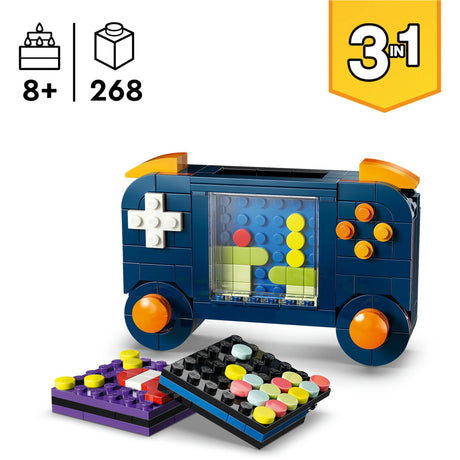 Lego® Creator 3-in-1-Retro-Spielekonsolen-Spielzeugmodell – in einen Desktop- oder Arcade-Automaten umwandelbar – 31380