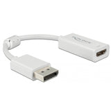 Delock Displayport 1.4 > HDMI-Adapter (weiß, 0,1 Meter, 4k)