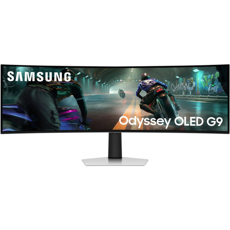 Samsung Odyssey OLED G9 G91SD 49 gebogener Ultrawide-Gaming-Monitor (Silber, HDMI, Micro-HDMI, Display-Port, 3x USB-C, 144 Hz)