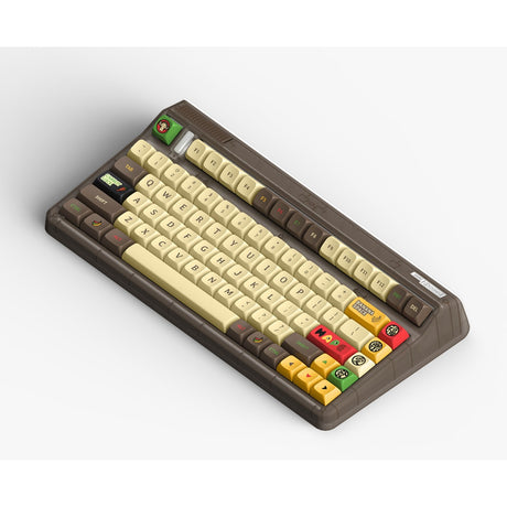 Iqunix OG80 Happy Ape kabellose mechanische Tastatur (schwarz, US-Layout (QWERTY), Iqunix Moonstone, 80 % (TKL), RGB-LEDs, Hot-Swap-fähig, PBT, 2,4 GHz | Bluetooth 5.1 | USB-C)