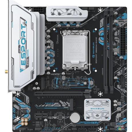 Maxsun MS-Esport B860M Gank WiFi Sockel 1851 Motherboard (Schwarz, RAID, GB-LAN, WLAN, BT, Sound, µATX)