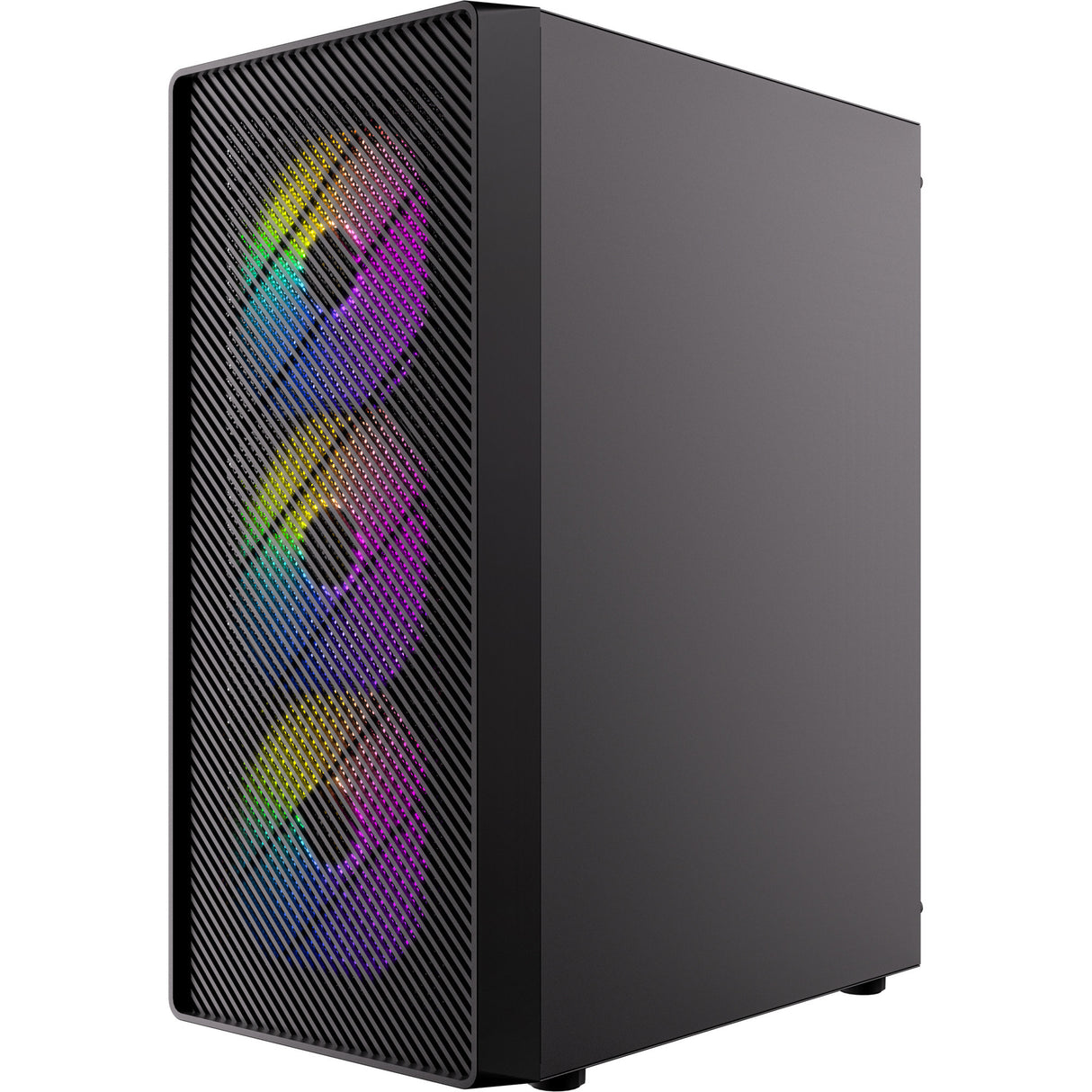 Antec Ax26 RGB Elite Midi-Tower-Gehäuse (schwarz | 3x USB-A | gehärtetes Glas)