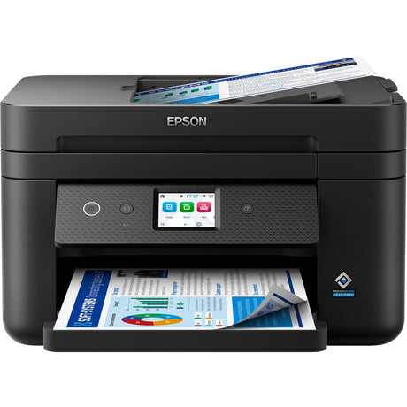 Epson Workforce WF-2960DWF All-in-One-Tintenstrahldrucker mit Faxfunktion (Schwarzweiß, Scannen, Kopieren, Faxen, LAN, WLAN)