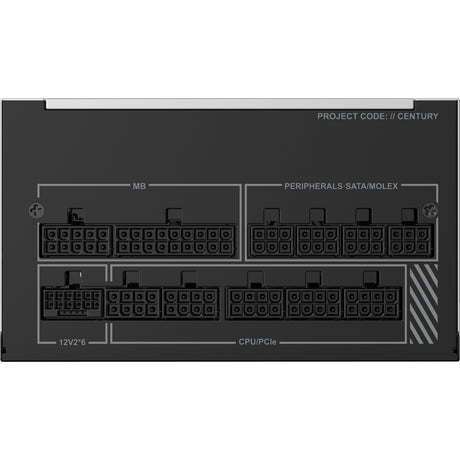Montech Century II modulares 1200-Watt-Netzteil (Silber, 1x 12V-2x6, 6x PCIe)