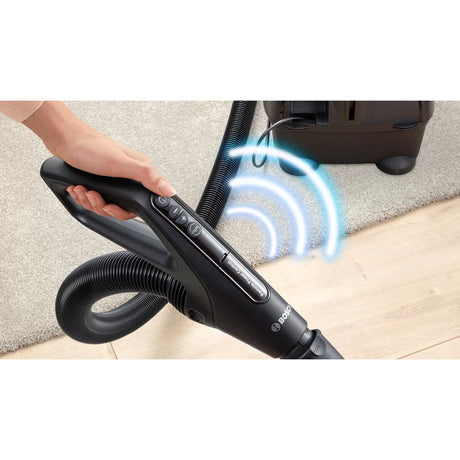 Bosch Serie 6 beutelloser Staubsauger bgs41pow1 (schwarz rot)