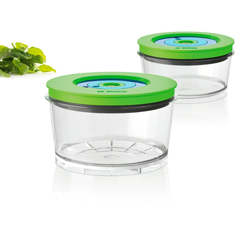 Bosch Vakuum-Aufbewahrungsboxen mmzv0sb2 Behälter (transparent grün, 2 Stück)