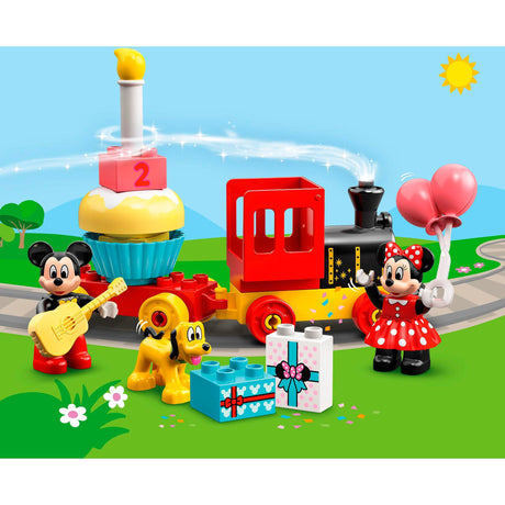 Lego Duplo Disney Mickey Minnie Geburtstagszug, baubares Spielzeug für Kleinkinder 10941