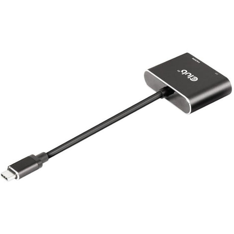 Club 3D MST Hub USB3.2 Gen2 Typ-C (DP Alt-Modus) zu DisplayPort + HDMI 4K60Hz M-F (Schwarz)