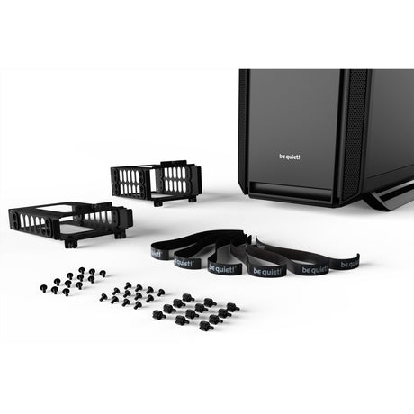 Ruhig sein! Silent Base 802 Window Midi-Tower-Gehäuse (schwarz | 2x USB-A | 1x USB-C | Fenster)