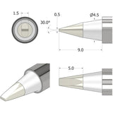 Ifixit Fixhub Lötspitze, meißelförmig, 1,5 mm Lötkolben (Silber)