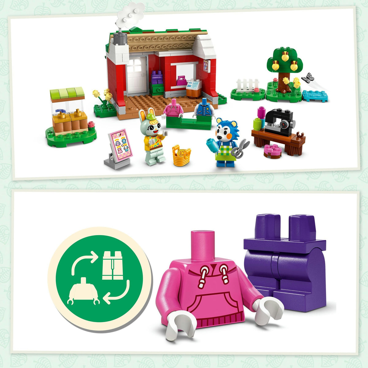 Lego Animal Crossing 77055 Schneiderei der fähigen Schwestern