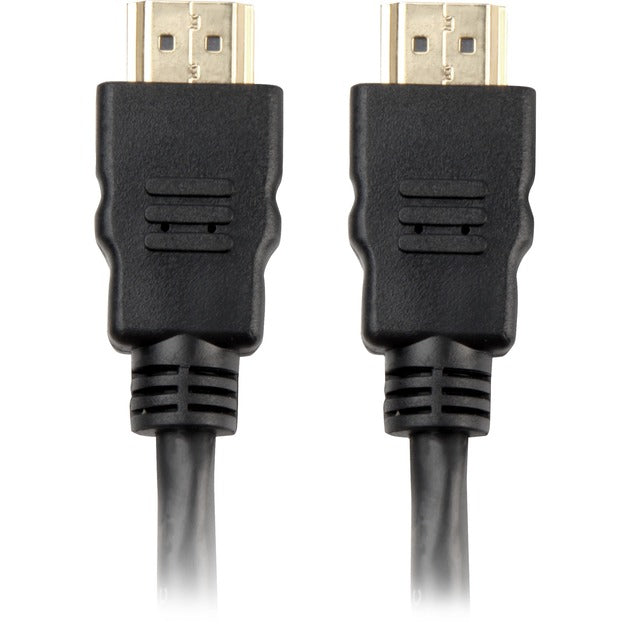 Sharkoon High-Speed-HDMI-Kabel mit Ethernet (schwarz, 2 Meter, 4k, vergoldet)