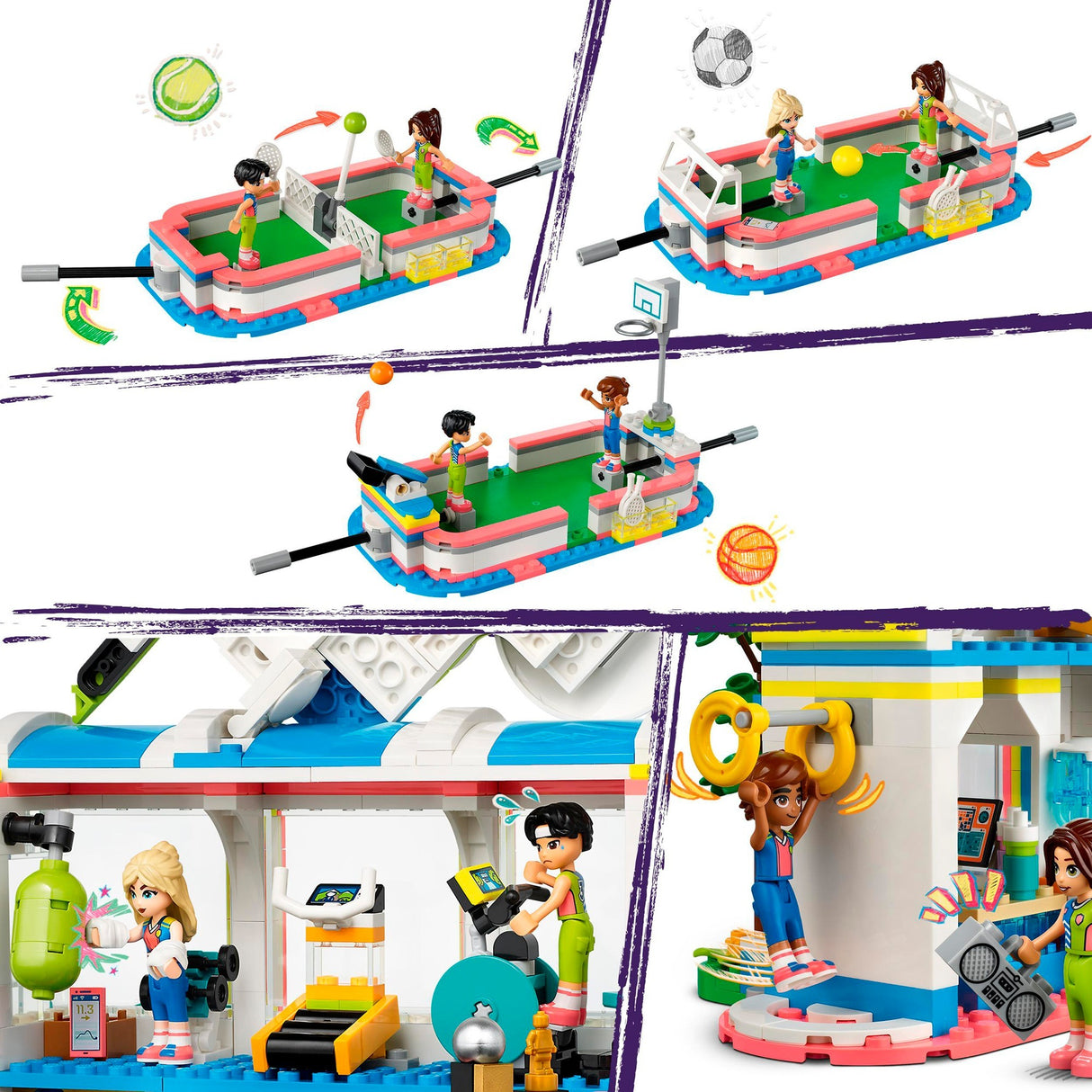 Lego Friends – Sportzentrum-Bauspielzeug (41744)