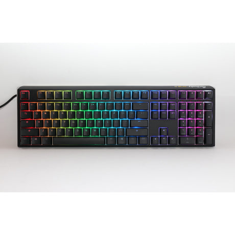 Ducky One 3 Classic, Tastatur (Schwarzweiß, US-Layout, Cherry MX Red, RGB-LED, Double-Shot PBT, Hot-Swap-fähig, Quacksalber-Mechanik)