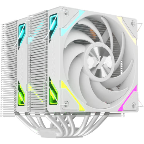 Xyz PC Gear Thermax 6 Duo RGB CPU-Kühler (Weiß, Arbb, Pwm)