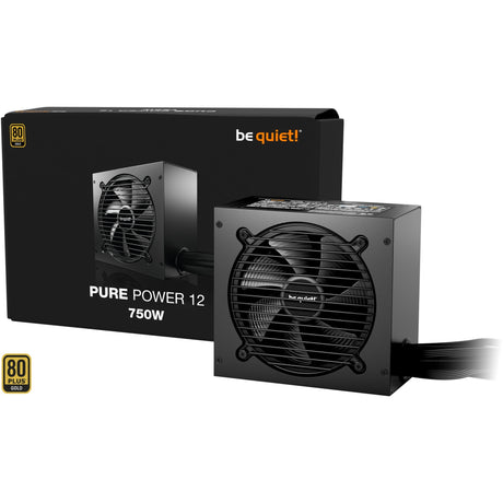Ruhig sein! Pure Power 12 750-Watt-Netzteil (schwarz, 1x 12V-2x6, 3x PCIe)
