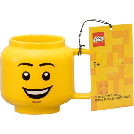 Lego - Keramikbecher Kopf Happy Boy 255 ml - Steingut - Gelb