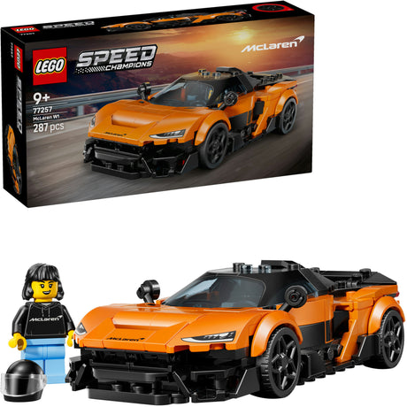 Lego® Speed Champions McLaren W1 – der echte Supersportwagen mit 1 Minifigur – Rennwagen – 77257