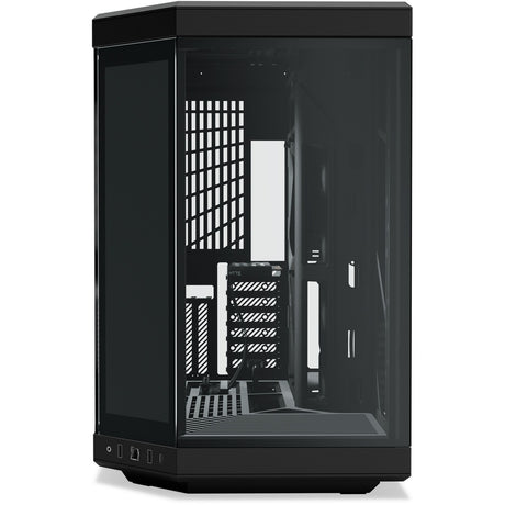 Hyte y70 Touch Infinity Midi-Tower-Gehäuse (schwarz | 2x USB-A | 1x USB-C | gehärtetes Glas)
