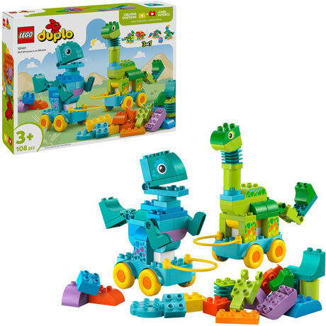 Lego® Duplo® City 3-in-1-Dinosaurier auf Rädern – 10451