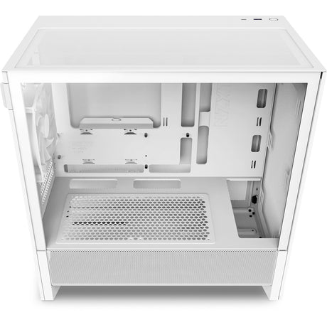 Nzxt h3 flow Midi-Tower-Gehäuse (weiß (matt) | 1x USB-A | 1x USB-C | gehärtetes Glas)