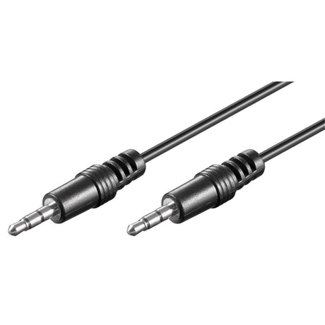 Goobay 3,5 mm Klinkenkabel (schwarz, 2,5 Meter, Stereo)