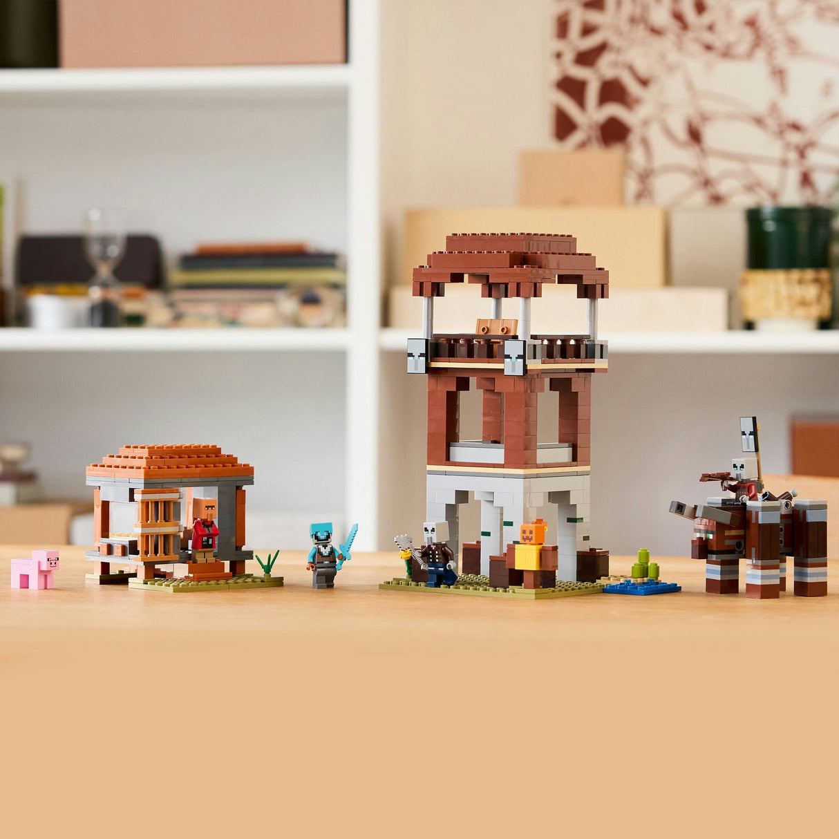 Lego 21278 Minecraft Der Plünderer-Außenposten und Zerstörer