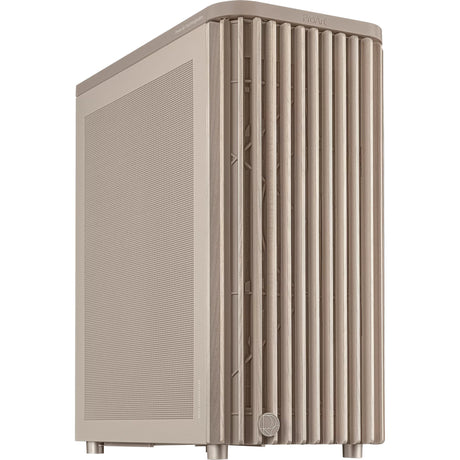 Asus Proart Pa401 Wood Edition – Mesh-Panel-Midi-Tower-Gehäuse (beige Holzfarbe | 2x USB-A | 1x USB-C)
