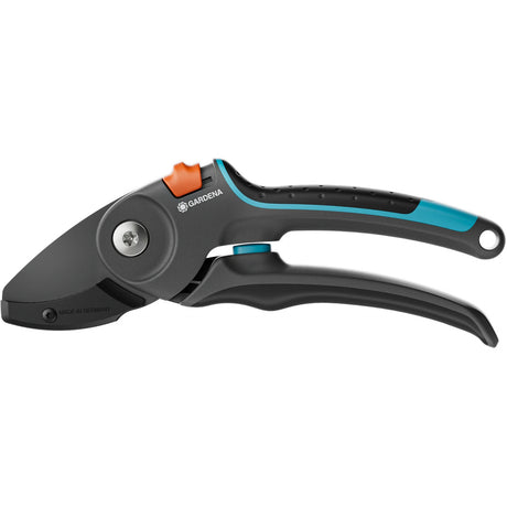 Gardena Gartenschere Premiumcut Pro für trockenes Holz mit Ambossschliff (Grautürkis, 24 mm Schnittdurchmesser)