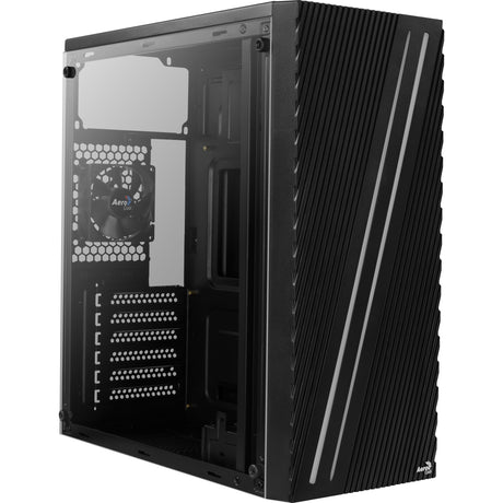 Aerocool Streak Midi-Tower-Gehäuse (schwarz | 3x USB-A | RGB | Fenster)