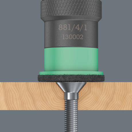 Wera 881 4 1 sb afstandshouder met variabele schroefdiepte instelling, 1 4 x 95 mm bit (zwart groen)