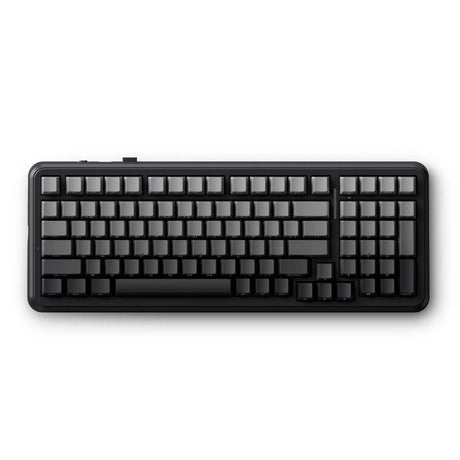 Mchose k99 v2 wireless gasket mount mechanical keyboard (zwart, us lay-out (qwerty), kailh box icy creamsicle, 99%, rgb, pbt keycaps, hot-swap, 2.4 ghz | bluetooth | usb-c)