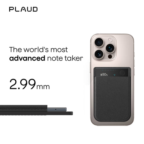 Plaud Note Pro Diktiergerät (schwarz, 64 GB, Bluetooth (BLE 5.4), Dualband-WLAN (2,4 GHz 5 GHz))
