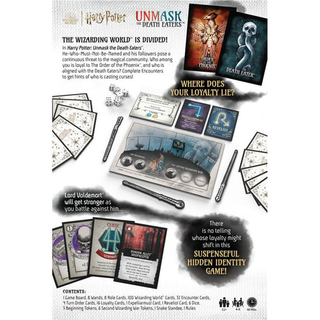 European Player Network Brettspiel Harry Potter: Unmask the Death Eaters (englisch, 3 - 8 Spieler, 60 Minuten, ab 11 Jahren)