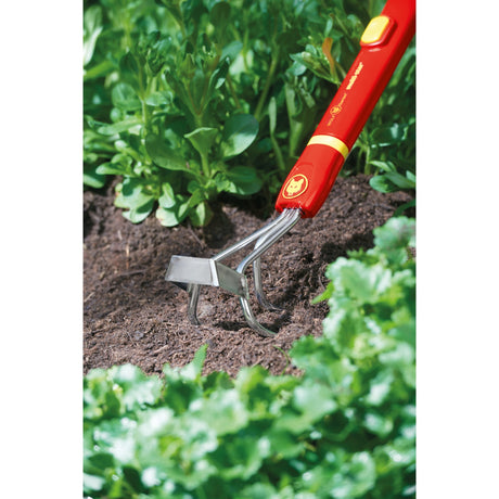 Wolf-Garten lb-m Unkrautvernichter, Multi-Star-Handschaber (rot gelb, 7 cm)