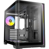 Antec C5 Curve Argb Midi-Tower-Gehäuse (schwarz | 2x USB-A | 1x USB-C | gehärtetes Glas)