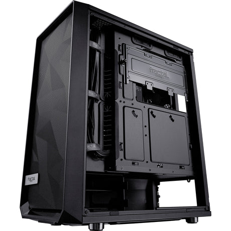 Fraktales Design meshify c dunkle getemperte Glas