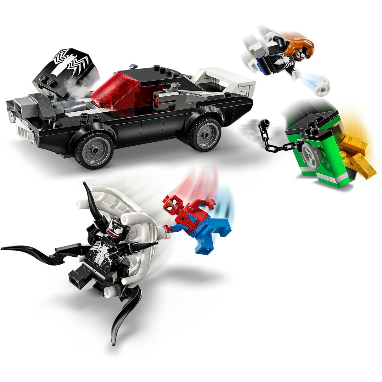 Lego Superhelden 76309 Spider-Man vs. Venoms Oldtimer