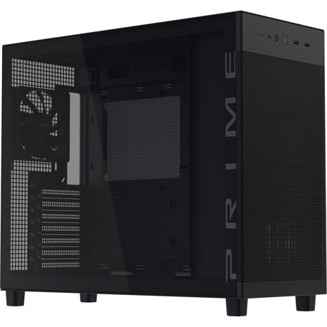Asus Prime Ap303 - Midi-Tower-Gehäuse mit gehärteter Glasscheibe (Schwarz | 2x USB-A | 1x USB-C | gehärtetes Glas)