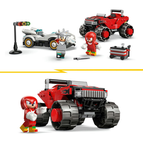 Lego Sonic the Hedgehog 77118 Silvers Car vs. Knuckles‘ Monstertruck