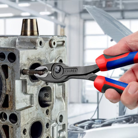 Knipex Frontgripzange | Länge 200 mm | polierte Mehrkomponentenhüllen | schwarz phosphatiert | 1 Stück - 82 02 200 - 82 02 200