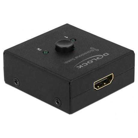 Delock HDMI Switch 2 - 1 bidirektional 4k 60 Hz (schwarz)