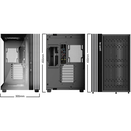 Ruhig sein! Light Base 600 dx Midi-Tower-Gehäuse (schwarz | 2x USB-A | 1x USB-C | RGB | Fenster)