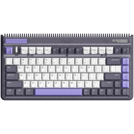 Iqunix OG80 Lavandin kabellose mechanische Tastatur (Lavendel, US-Layout (QWERTY), Cherry MX Red, 80 % (TKL), Hot-Swap-fähig, PBT, 2,4 GHz | Bluetooth 5.1 | USB-C)