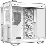 Asus TUF Gaming GT502 Horizon ArGB Midi-Tower-Gehäuse (weiß | 3x USB-A | 1x USB-C | gehärtetes Glas)